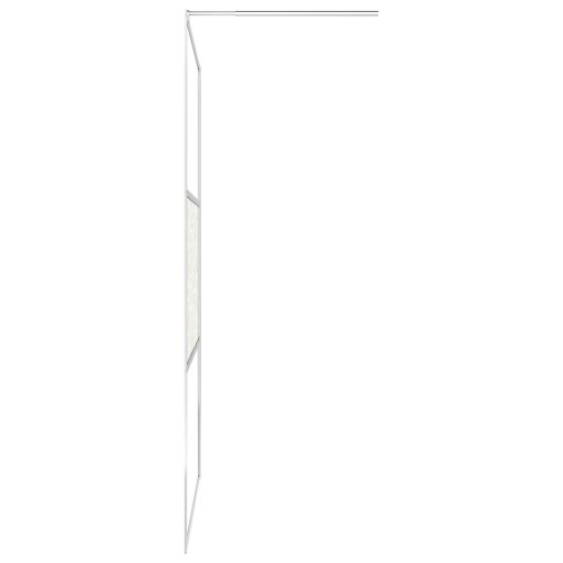 Zuhanyfal kőmintás ESG üveggel 100 x 195 cm