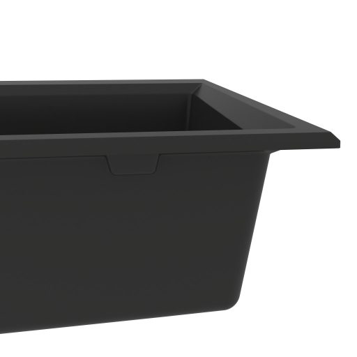 Konyhai mosogató Fekete 790x500x193 mm Gránit