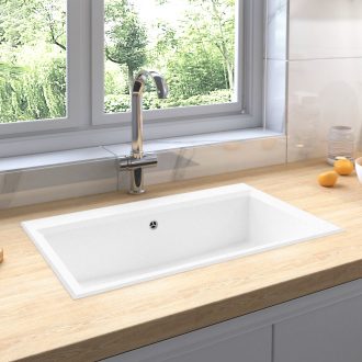Konyhai Mosogató Fehér 790x500x193 mm Gránit