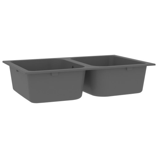 Konyhai Mosogató Szürke 760x480x184 mm Gránit