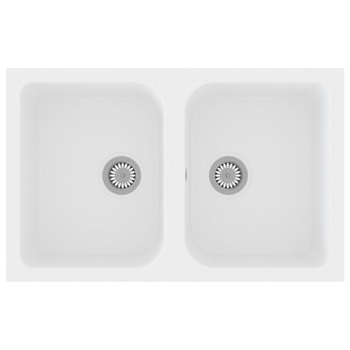 Konyhai Mosogató Fehér 760x480x184 mm Gránit
