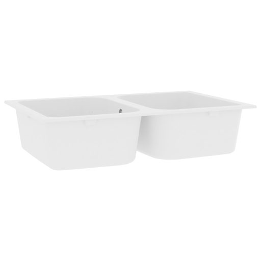 Konyhai Mosogató Fehér 760x480x184 mm Gránit