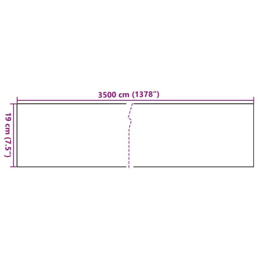 4 db fehér PVC kerti árnyékoló kerítés 35 x 0,19 m
