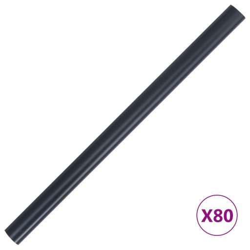 4 db matt sötétszürke PVC árnyékoló kerítés 35 x 0,19 m