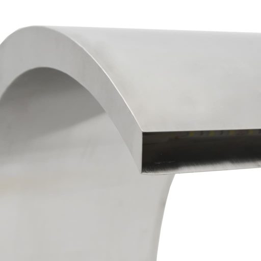 304-es rozsdamentes acél medenceszökőkút LED-ekkel 22x60x70 cm