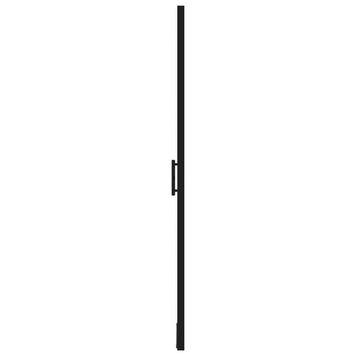 Fekete edzett üveg zuhanyajtó 91 x 195 cm