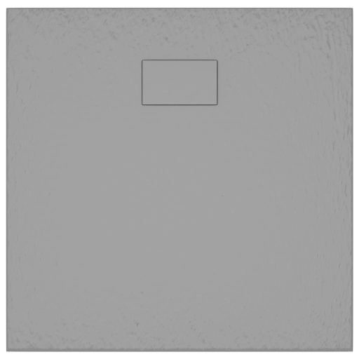 Szürke SMC zuhanytálca 90 x 80 cm