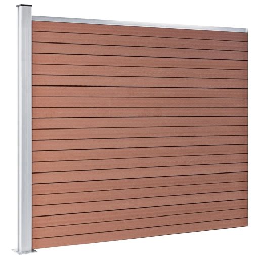 Barna WPC kerítéspanel 175 x 146 cm