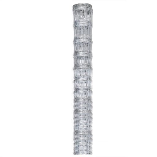 Ezüstszínű horganyzott acél kerti kerítés 50 x 1,5 m