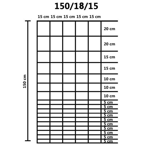 Ezüstszínű horganyzott acél kerti kerítés 50 x 1,5 m