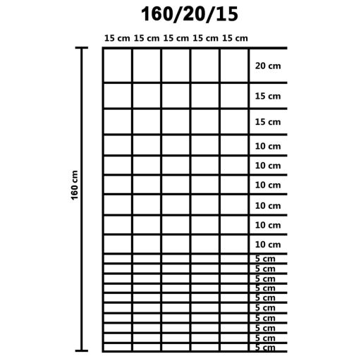 Ezüstszínű horganyzott acél kerti kerítés 50 x 1,6 m