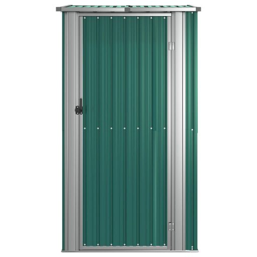 Zöld horganyzott acél kerti fészer 118,5 x 97 x 209,5 cm