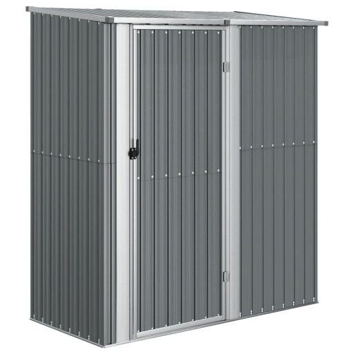 Szürke horganyzott acél kerti fészer 180,5 x 97 x 209,5 cm