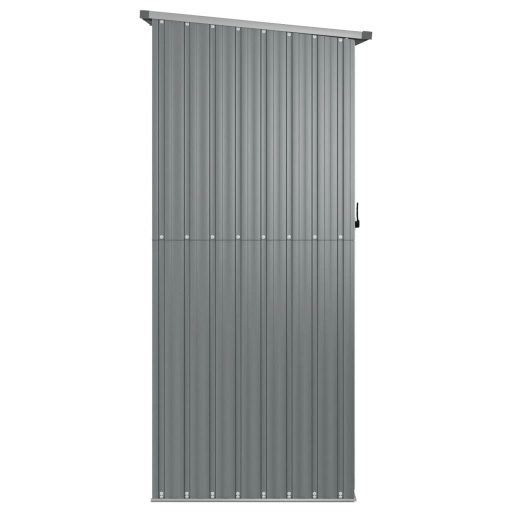 Szürke horganyzott acél kerti fészer 180,5 x 97 x 209,5 cm