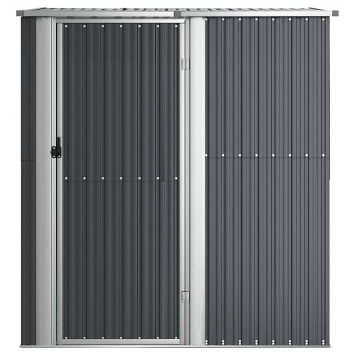 Antracitszürke horganyzott acél kerti fészer 180,5x97x209,5 cm