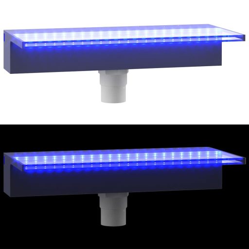 Akril vízeséskifolyó RGB LED-ekkel 45 cm