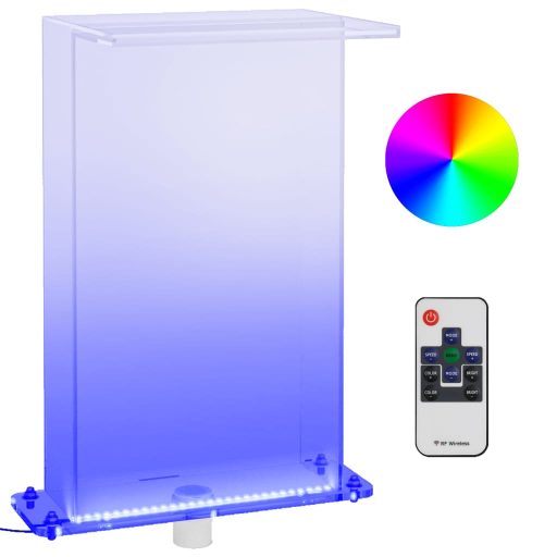 Akril medenceszökőkút RGB LED-ekkel 51 cm