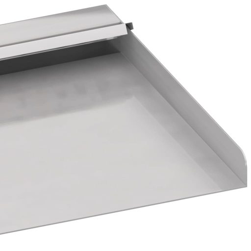 Rozsdamentes acél vízeséskifolyó RGB LED-ekkel 30 cm