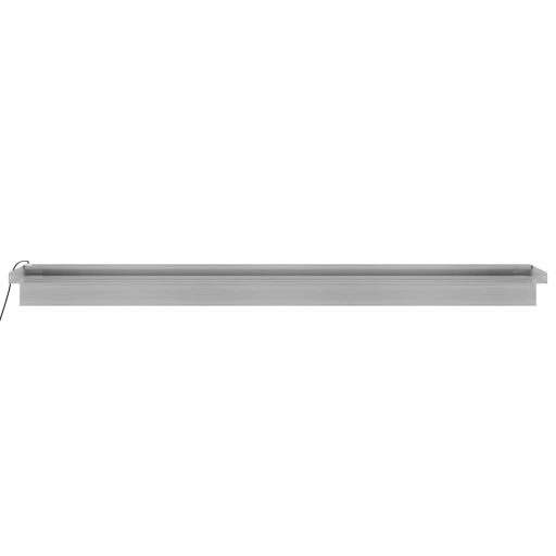 Rozsdamentes acél vízeséskifolyó RGB LED-ekkel 108 cm