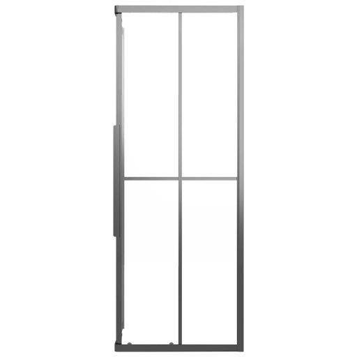 Fekete ESG tejüveg zuhanykabin 70 x 70 x 180 cm