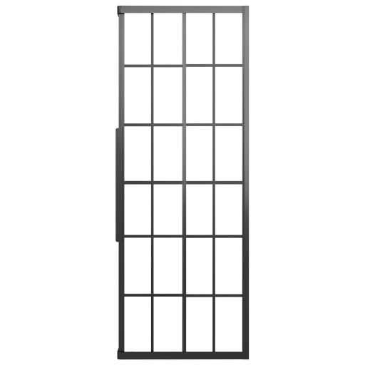 Fekete ESG tejüveg zuhanykabin 70 x 70 x 180 cm