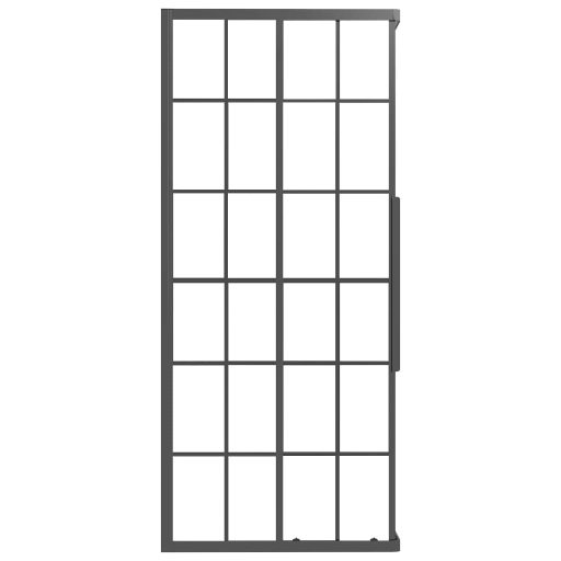 Fekete ESG tejüveg zuhanykabin 80 x 70 x 180 cm