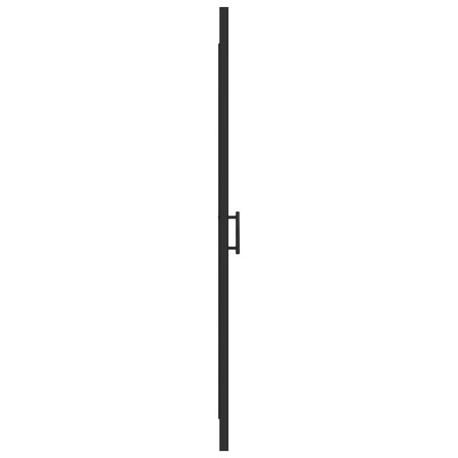 Fekete selyemmatt edzett üveg zuhanyajtó 81 x 195 cm