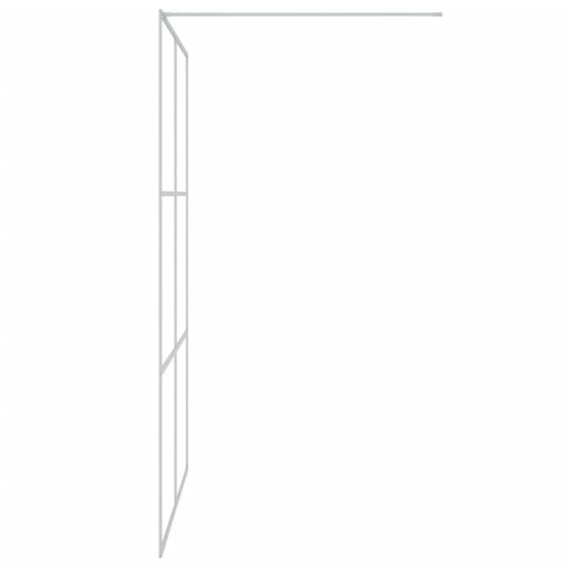 Ezüstszínű átlátszó ESG üveg zuhanyfal 140x195 cm
