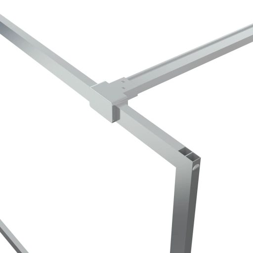 Ezüstszínű átlátszó ESG üveg zuhanyfal 140x195 cm