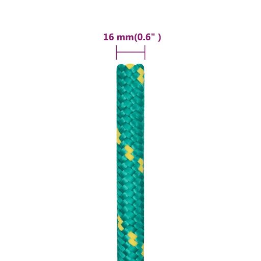 Zöld polipropilén hajókötél 16 mm 250 m