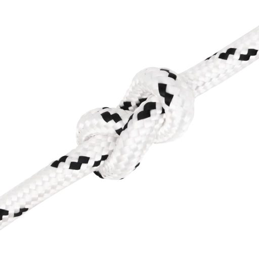 Fehér poliészter fonott csónakkötél 14 mm x 250 m