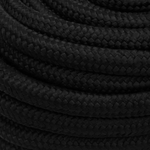 Fekete poliészter munkakötél 20 mm 100 m