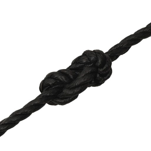 Fekete polipropilén munkakötél 14 mm 250 m