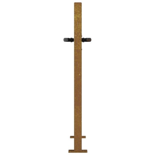 Famintás corten acél kerti kapu 105 x 80 cm