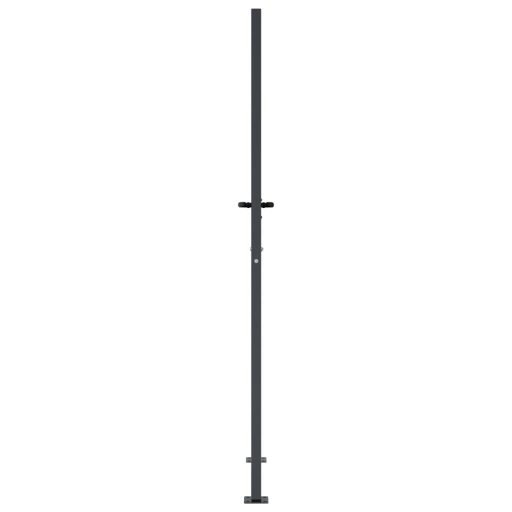Antracitszürke fűmintás acél kertkapu 105 x 205 cm