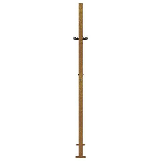 Fűmintás corten acél kerti kapu 105 x 155 cm
