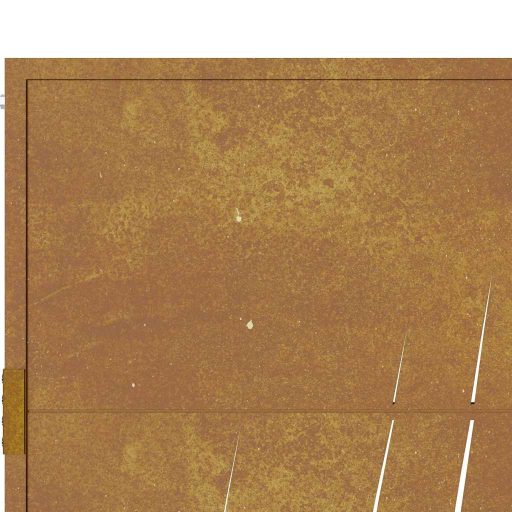 Fűmintás corten acél kerti kapu 105 x 155 cm