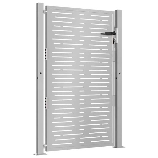 Fűmintás corten acél kerti kapu 105 x 130 cm