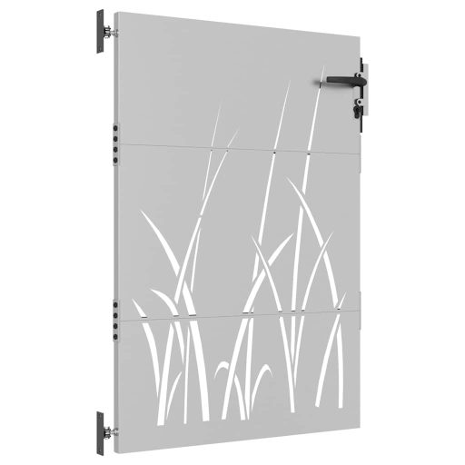 Fűmintás corten acél kerti kapu 85 x 150 cm