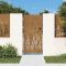 Fűmintás corten acél kerti kapu 85 x 175 cm