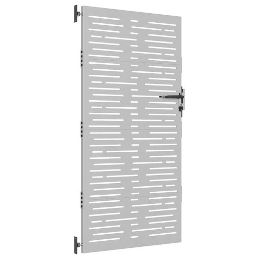 Fűmintás corten acél kerti kapu 85 x 175 cm