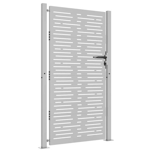 Fűmintás corten acél kerti kapu 105 x 205 cm