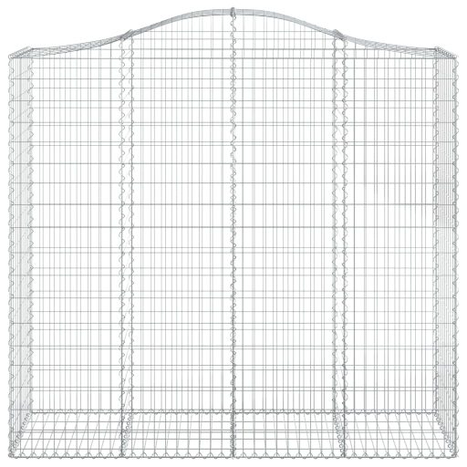 Íves horganyzott vas gabion kosár 200x50x180/200 cm
