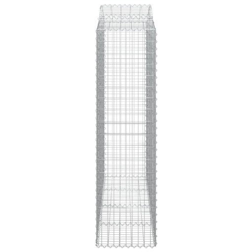 Íves horganyzott vas gabion kosár 200x50x180/200 cm