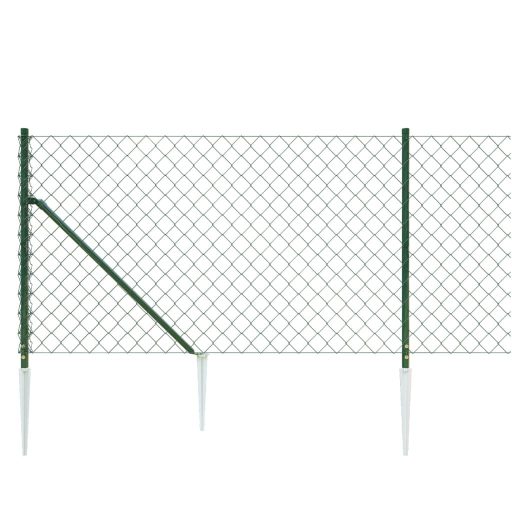 Zöld drótkerítés cövekekkel 1 x 25 m