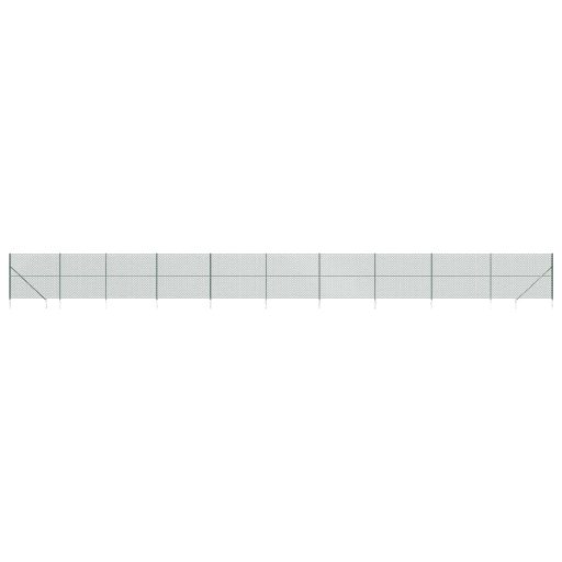 Zöld drótkerítés cövekekkel 1,4 x 25 m