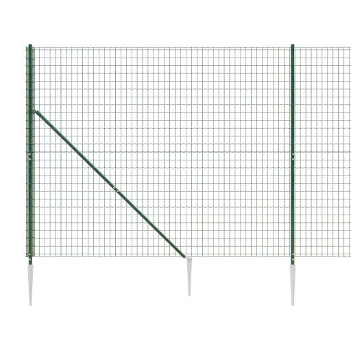 Zöld dróthálós kerítés cövekekkel 2,2x10 m