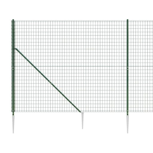 Zöld dróthálós kerítés cövekekkel 1,6x25 m