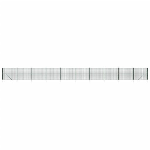 Zöld dróthálós kerítés cövekekkel 2,2x25 m