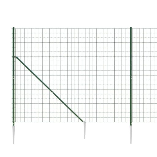 Zöld dróthálós kerítés cövekekkel 1,6x25 m